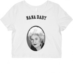 Ladies Slim Fit Crop Top Tee