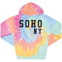 Unisex Tie-Dye Fleece Hoodie