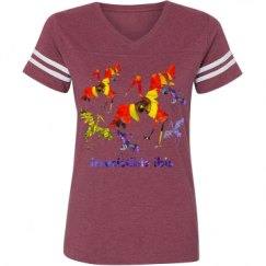 Ladies Relaxed Fit Vintage Sports Tee