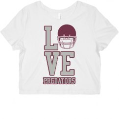 Ladies Slim Fit Crop Top Tee