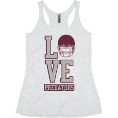 Ladies Slim Fit Super Soft Racerback Triblend Tank