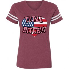 Ladies Relaxed Fit Vintage Sports Tee