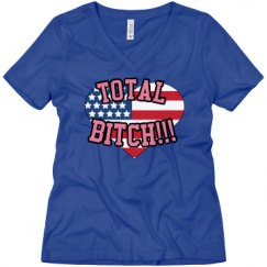 Ladies Relaxed Fit V-Neck Tee