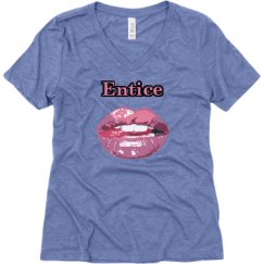 Ladies Relaxed Fit Super Soft Triblend V-Neck Tee