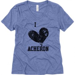 Ladies Relaxed Fit Super Soft Triblend V-Neck Tee