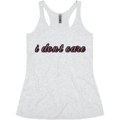 Ladies Slim Fit Super Soft Racerback Triblend Tank
