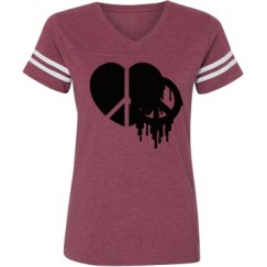 Ladies Relaxed Fit Vintage Sports Tee