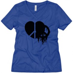 Ladies Relaxed Fit V-Neck Tee