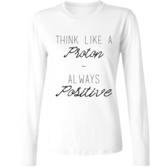 Ladies Relaxed Fit Basic Long Sleeve Tee
