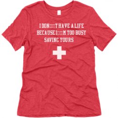 Ladies Relaxed Fit Super Soft Triblend Tee