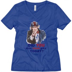 Ladies Relaxed Fit V-Neck Tee