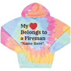 Unisex Tie-Dye Fleece Hoodie