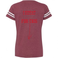 Ladies Relaxed Fit Vintage Sports Tee