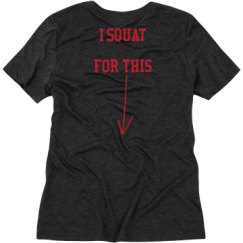 Ladies Relaxed Fit Super Soft Triblend V-Neck Tee