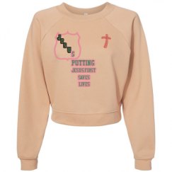 Women's Raglan Pullover Fleece