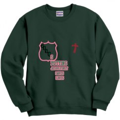 Unisex Film and Foil Crewneck Sweatshirt