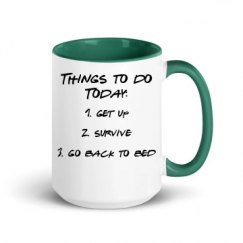 15oz Ceramic Mug with Color Inside