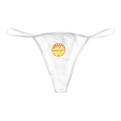 Basic White Thong Underwear