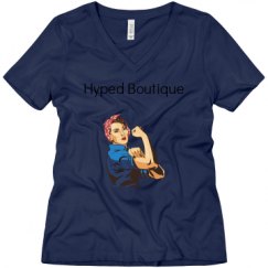 Ladies Relaxed Fit V-Neck Tee