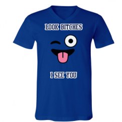 Unisex V-Neck Jersey Tee