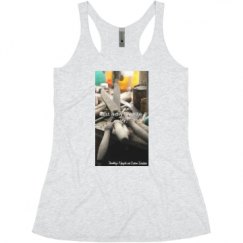 Ladies Slim Fit Super Soft Racerback Triblend Tank