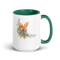 15oz Ceramic Mug with Color Inside