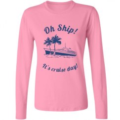 Ladies Relaxed Fit Basic Long Sleeve Tee