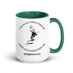 15oz Ceramic Mug with Color Inside