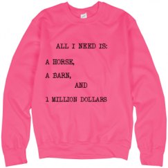 Unisex Neon Crewneck Sweatshirt