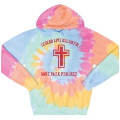 Unisex Tie-Dye Fleece Hoodie