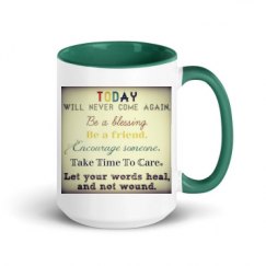 15oz Ceramic Mug with Color Inside