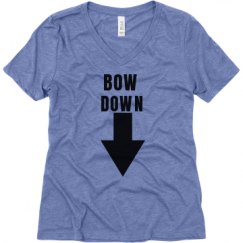 Ladies Relaxed Fit Super Soft Triblend V-Neck Tee