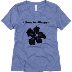 Ladies Relaxed Fit Super Soft Triblend V-Neck Tee