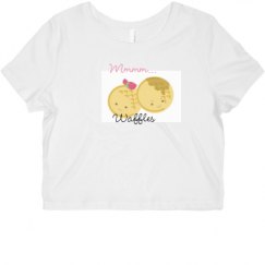 Ladies Slim Fit Crop Top Tee
