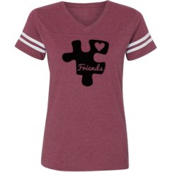 Ladies Relaxed Fit Vintage Sports Tee