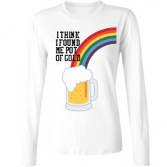 Ladies Relaxed Fit Basic Long Sleeve Tee