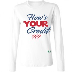 Ladies Relaxed Fit Basic Long Sleeve Tee