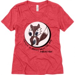 Ladies Relaxed Fit Super Soft Triblend V-Neck Tee