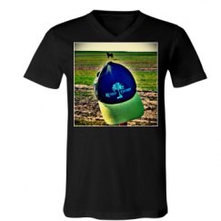 Unisex V-Neck Jersey Tee