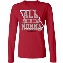 Ladies Relaxed Fit Basic Long Sleeve Tee