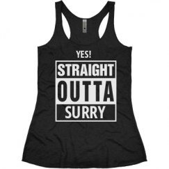 Ladies Slim Fit Super Soft Racerback Triblend Tank