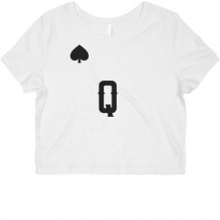 Ladies Slim Fit Crop Top Tee