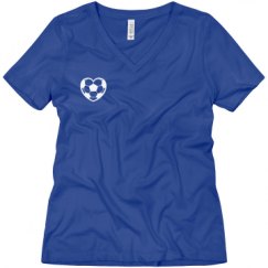 Ladies Relaxed Fit V-Neck Tee