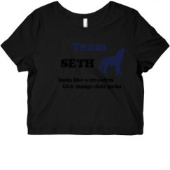 Ladies Slim Fit Crop Top Tee