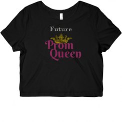 Ladies Slim Fit Crop Top Tee