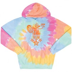 Unisex Tie-Dye Fleece Hoodie