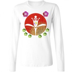Ladies Relaxed Fit Basic Long Sleeve Tee