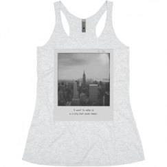 Ladies Slim Fit Super Soft Racerback Triblend Tank