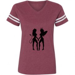 Ladies Relaxed Fit Vintage Sports Tee