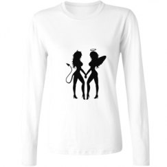 Ladies Relaxed Fit Basic Long Sleeve Tee
